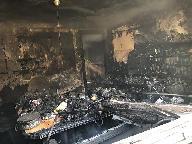 Bild: Eine Verletzte bei Wohnhausbrand (Update)