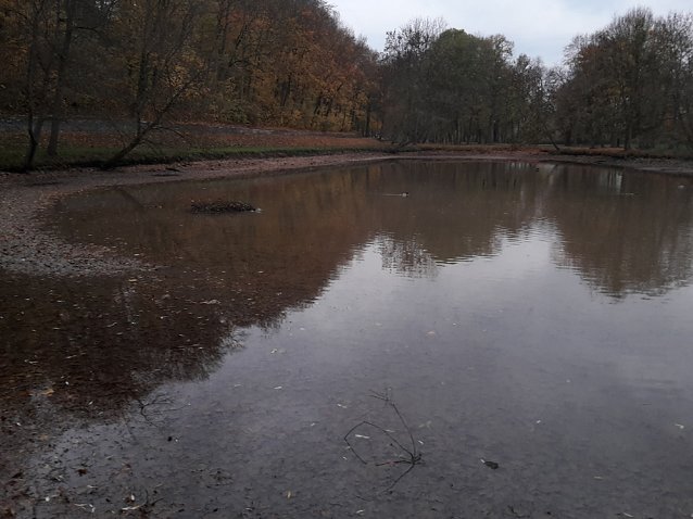 Bild: Das Abfischen musste warten