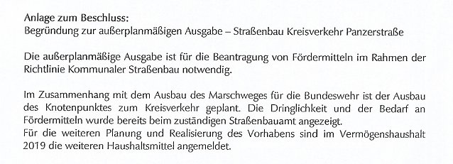 Bild: Vorerst kein Kreisel in Jecha, aber...