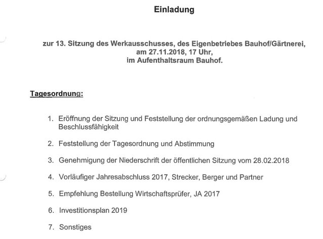 Bild: Blutspendetermine und Sitzungstermine