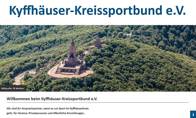 Bild: Neue Homepage f&uuml;r den Kreissportbund