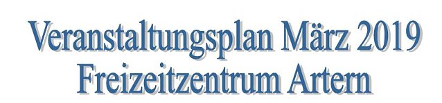 Bild: Freizeitzentrum im M&auml;rz