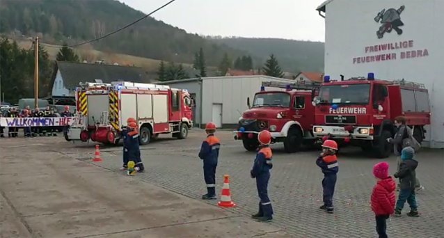 Bild: Gro&szlig;er Bahnhof auch bei der FFW Bebra