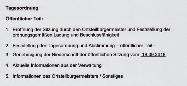 Bild: Ortsteilr&auml;te tagen
