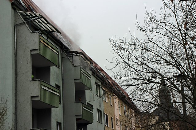 Bild: Balkonbrand in Sondershausen