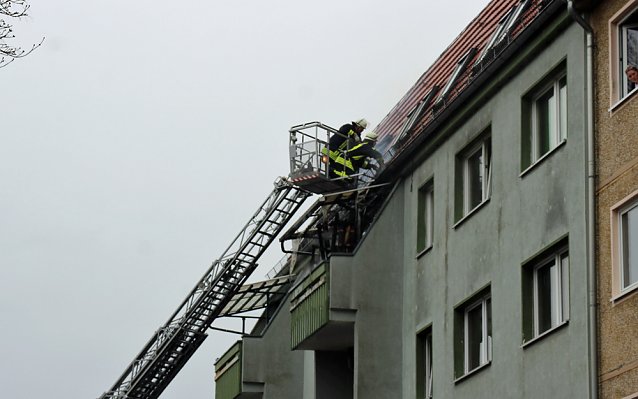 Bild: Balkonbrand in Sondershausen