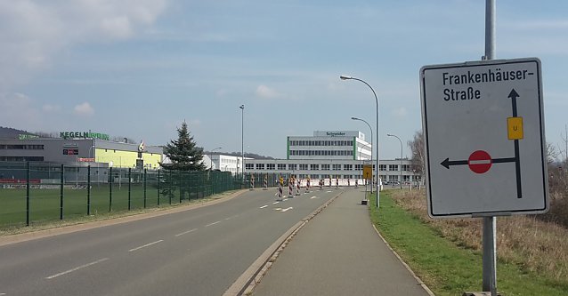 Bild: Sperrungen in Sondershausen