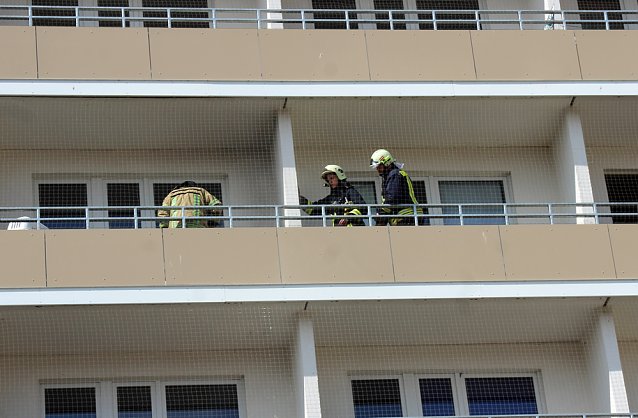 Bild: Brand auf Balkon in Sondershausen