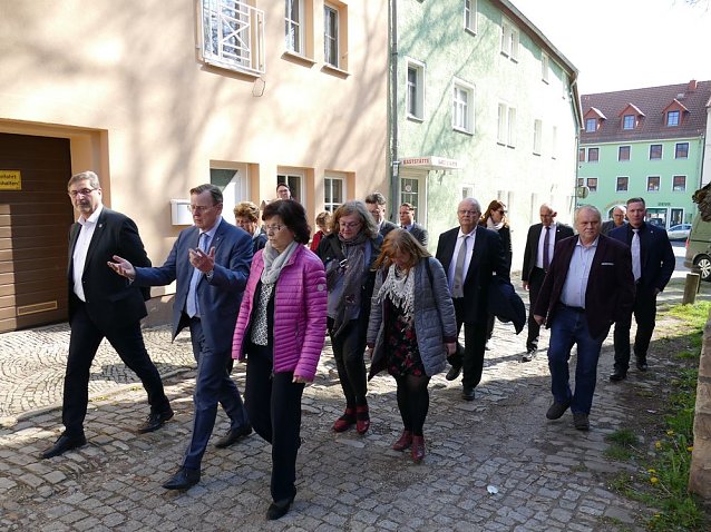 Bild: Ministerpr&auml;sident in Artern
