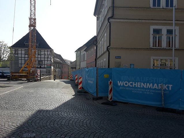 Bild: Burgstra&szlig;e gesperrt