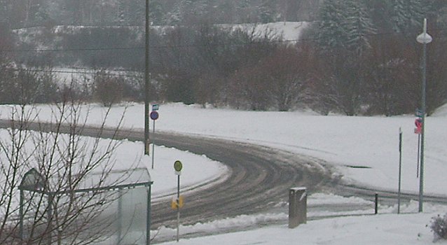 Bild: Schneefall die Nacht
