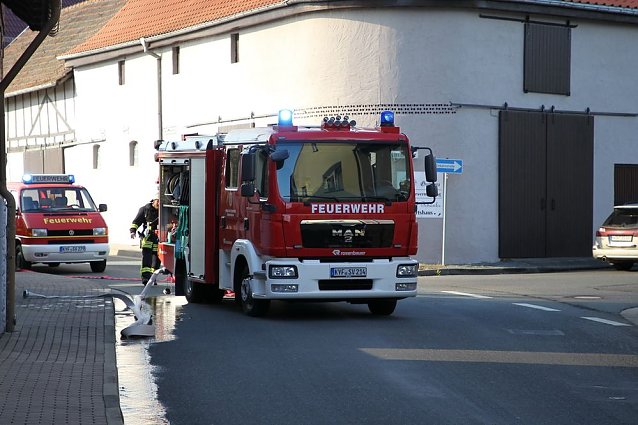 Bild: Scheunenbrand in Gro&szlig;furra