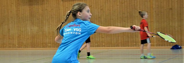 Bild: Beim Badminton erfolgreich