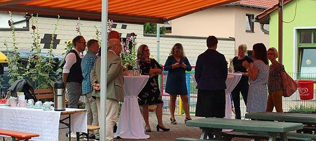 Bild: Als Th&uuml;ringer Eltern Kind Zentrum geehrt