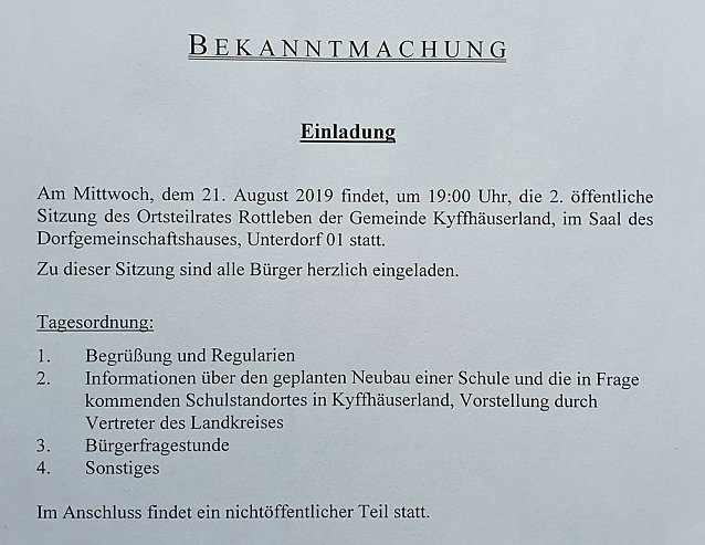 Bild: Standortfrage Schulneubau