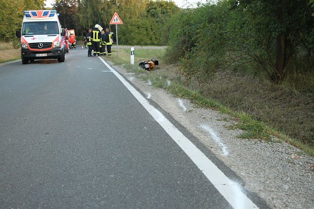 Bild: Motorradunfall auf der L1033