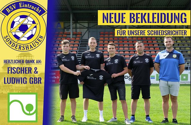 Bild: Neue Kleidung f&uuml;r unsere Schiris