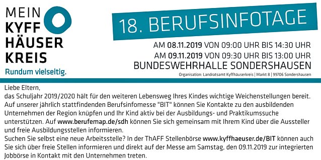 Bild: BerufsInfotage in Vorbereitung