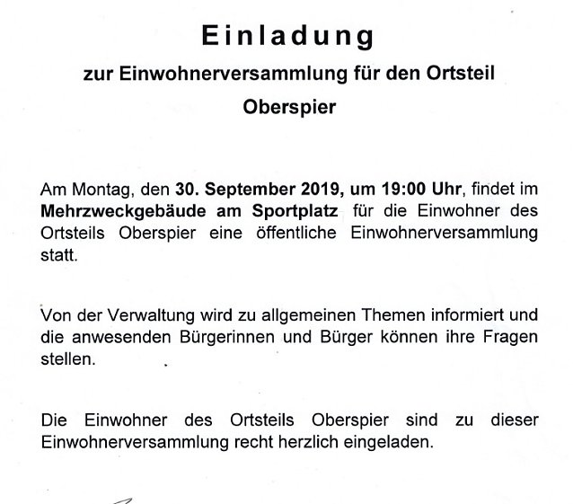 Bild: Hauptausschuss, Einwohnerversammlung und mehr