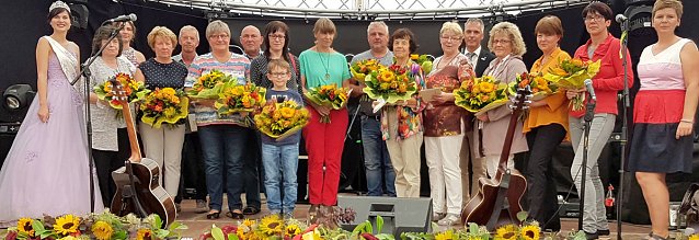 Bild: Gro&szlig;e Beteiligung am  25. "Frankenh&auml;user Blumensommer" 2019