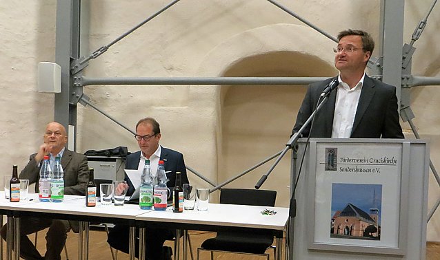 Bild: Alexander Dobrindt zum Tacheles Talk in Sondershausen