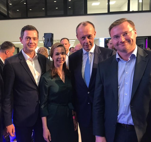 Bild: Redefeuerwerk mit Friedrich Merz und Mike Mohring in Nordhausen