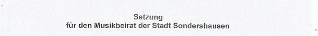 Bild: Satzung f&uuml;r den Musikbeirat beschlossen
