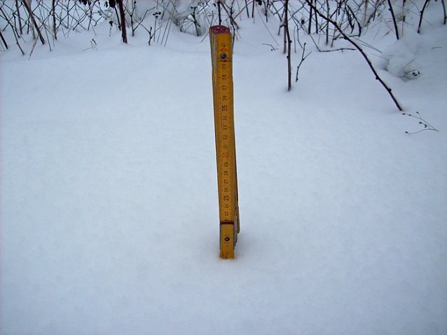 Bild: Schneeh&ouml;he Sondershausen
