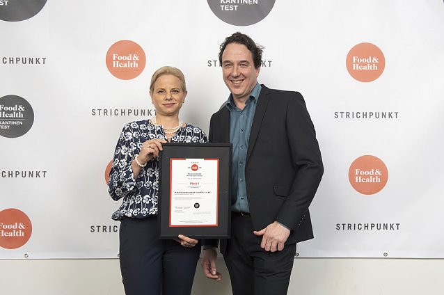 Bild: Erster Platz beim Food & Health-Kantinentest