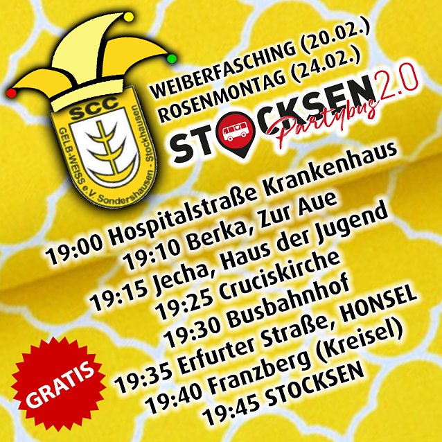 Bild: STOCKSEN PARTYBUS vs. SCC GELB-WEISS
