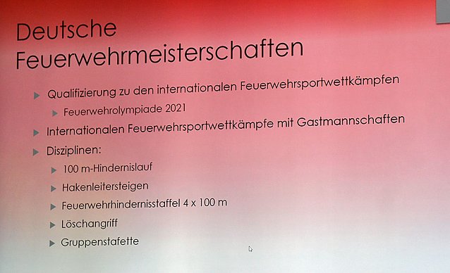 Bild: Vorschau auf die Deutschen Feuerwehrmeisterschaften