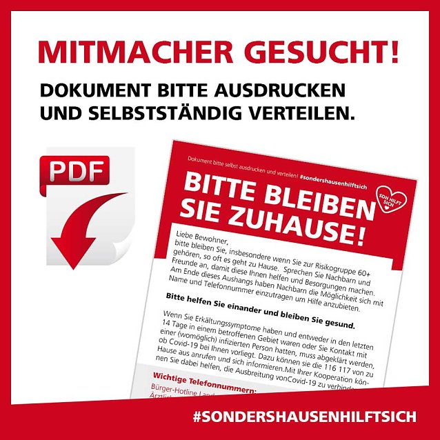 Bild: Wochenmarkt in Sondershausen und Mitmachaktion