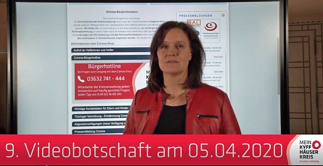 Bild: 9. Videobotschaft der Landr&auml;tin