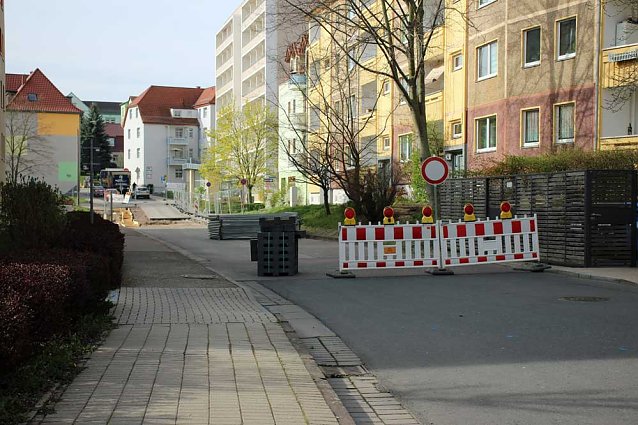 Bild: Weitere Stra&szlig;ensperre in Sondershausen