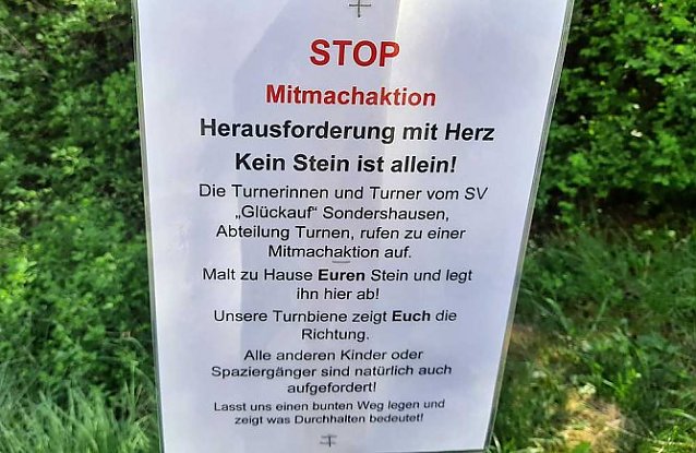 Bild: Mitmachaktion am Radweg