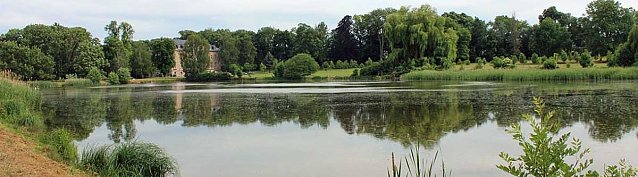 Bild: Teichsanierung im Bendeleber Schlosspark und innovative Gr&uuml;nschnittverwertung