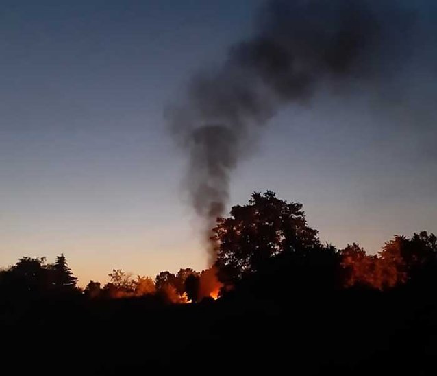 Bild: Nicht angemeldetes Lagerfeuer