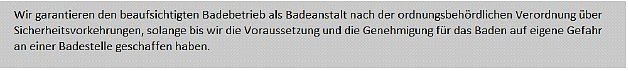 Bild: Badebetrieb am Bebraer Teich garantiert