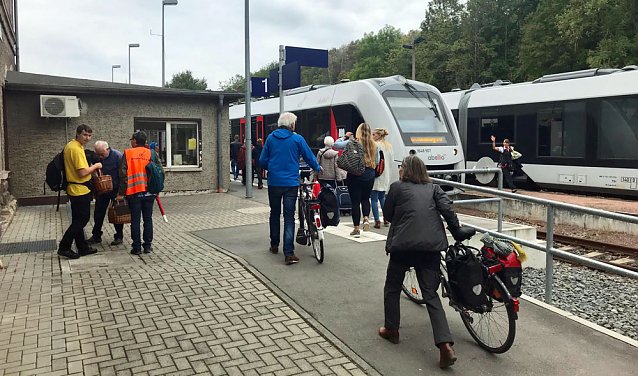 Bild: Zugfahrten nach Ro&szlig;leben am Wochenende