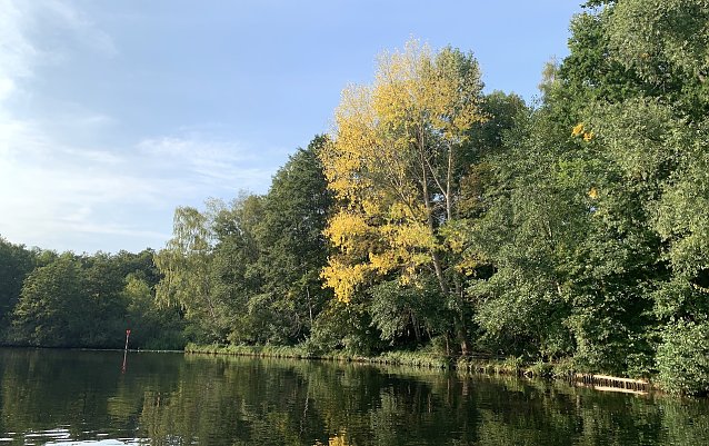 Bild: Kanal in einem Brandenburgischen See