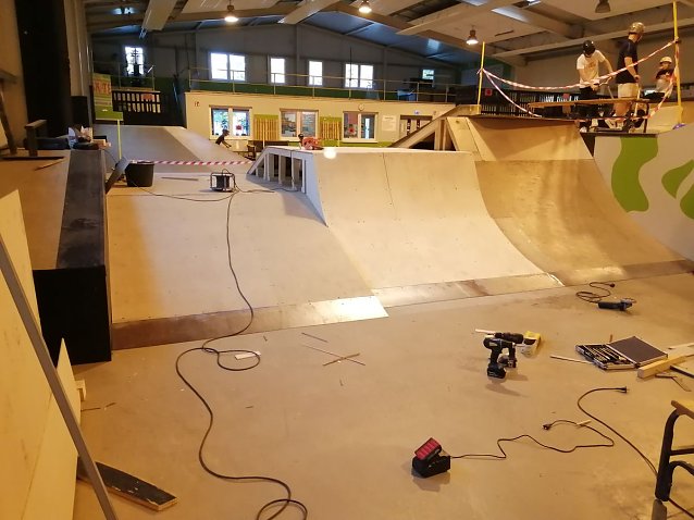 Bild: Neue Rampe in der Skate Arena