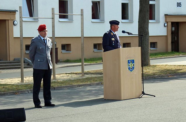 Bild: Verabschiedungsappell am Bundeswehrstandort Sondershausen