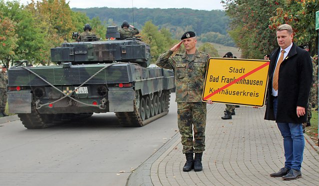 Bild: Panzerkompanie in Bad Frankenhausen verabschiedet 