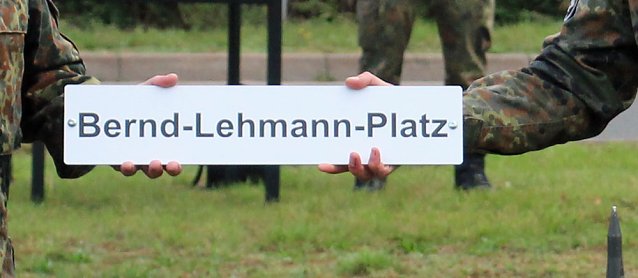 Bild: Kamerad Bernd Lehmann geehrt