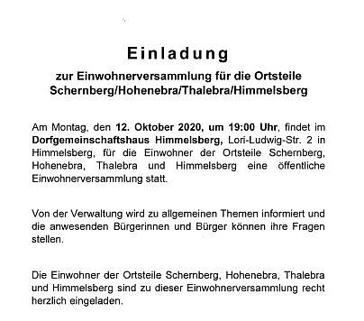 Bild: Einwohnerversammlung