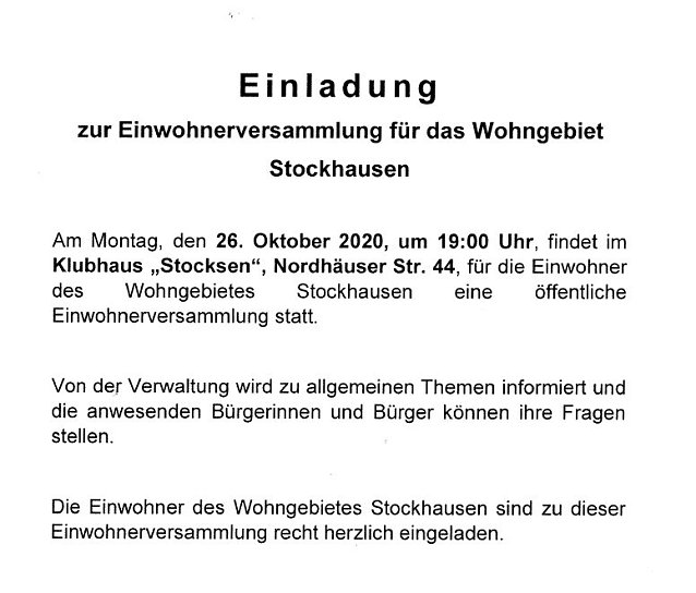 Bild: Ausstellungser&ouml;ffnung und Einwohnerversammlung