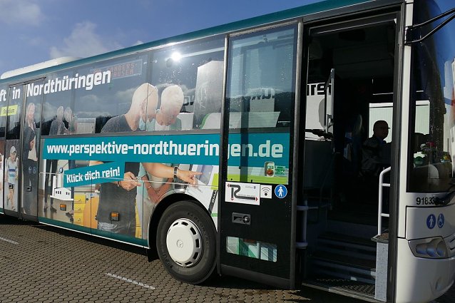 Bild: Rollender Botschafter f&uuml;r Nordth&uuml;ringen