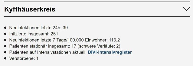 Bild: Fallzahlen