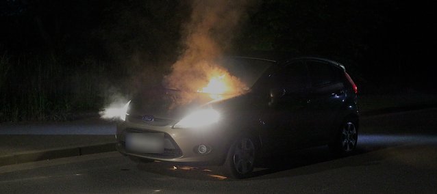 Bild: Fahrzeugbrand in Sondershausen