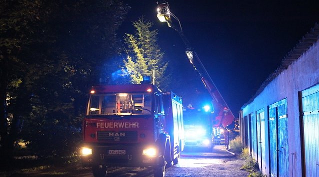 Bild: N&auml;chtlicher Brand in Ebeleben
